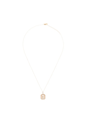 Mateo 14kt yellow gold E diamond necklace