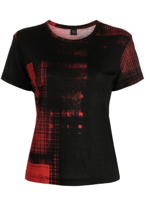 Y's graphic-print jersey T-shirt - Red