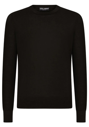 Dolce & Gabbana round-neck cashmere sweater - Black