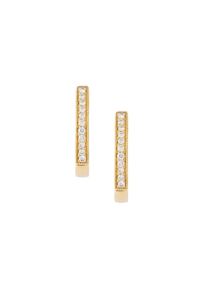 Wouters & Hendrix Gold diamond hoop earrings - Metallic
