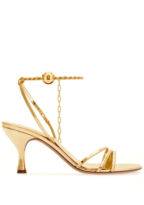 Ferragamo 70mm ankle-chain sandals - Gold