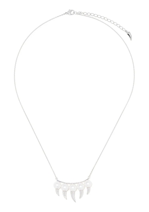 TASAKI 18kt white gold diamond Danger Fang necklace - Silver