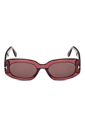 TOM FORD Eyewear Cielle oval-frame sunglasses - Red