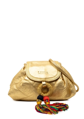 Loewe Pre-Owned 2010-2025 Mini Nappa Tassel crossbody bag - Gold