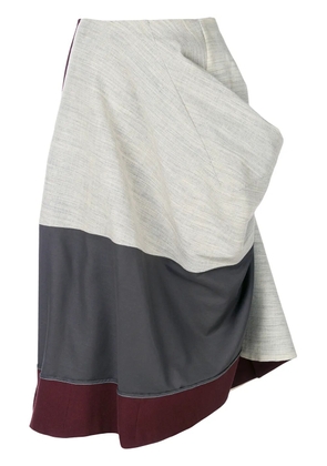 Comme Des Garçons Pre-Owned 1998 deconstructed draped skirt - Grey