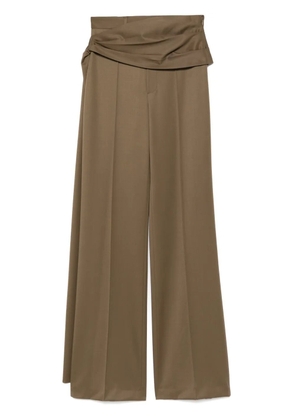 Giuseppe Di Morabito draped-detailing trousers - Green