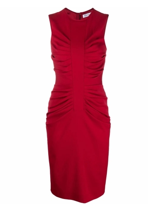 Christian Dior Pre-Owned 2010s ruched fitted dress - Red