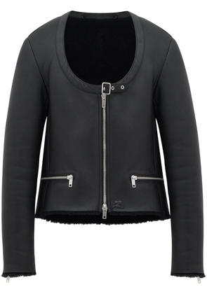Courrèges Holistic shearling jacket - Black