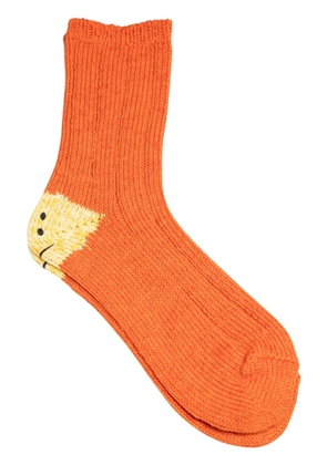 KAPITAL Rainbowy Happy Heel socks - Orange