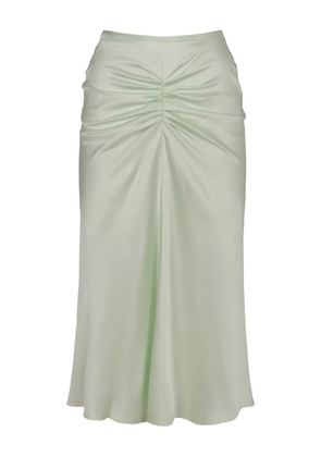 Victoria Beckham gathering midi skirt - Green