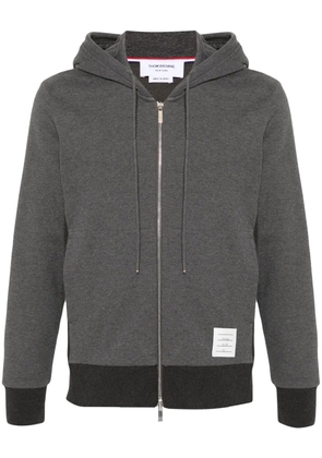 Thom Browne 4-Bar zip-up hoodie - Grey