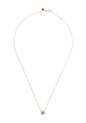 Selim Mouzannar 18kt rose gold diamond emerald Mina necklace - Pink