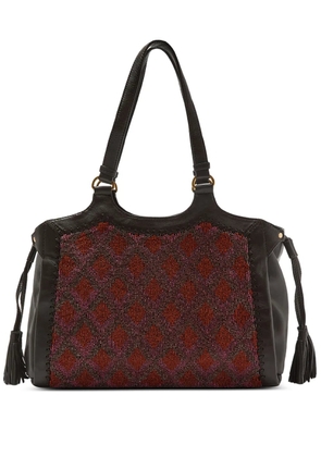 MALIPARMI beaded tassel-detail shoulder bag - Black