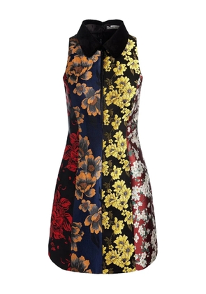 alice + olivia Velia panelled dress - Black