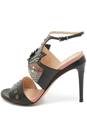 Fendi Pre-Owned cut-out heeled sandals - Black