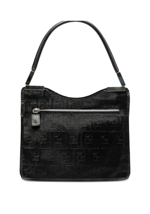 Fendi Pre-Owned 2005 Zucca Pony Hair shoulder bag - Black