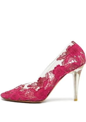 Marc Jacobs Vintage 130mm lace-embellished pumps - Pink
