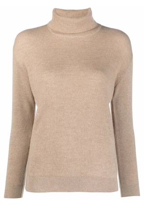 Brunello Cucinelli turtleneck cashmere jumper - Neutrals