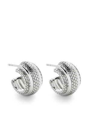 Monica Vinader small Heirloom hoop earrings - Silver