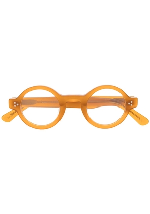 Lesca Burt round-frame glasses - Neutrals