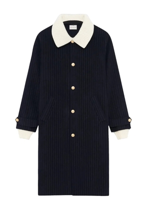 Drôle De Monsieur Le Manteau Pinstripes coat - Blue