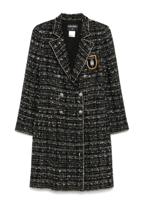 CHANEL Pre-Owned 2005 tweed coat - Black