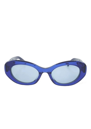 Ferragamo Eyewear oval-frame sunglasses - Blue