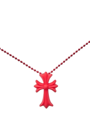 Chrome Hearts cross-pendant necklace - Red