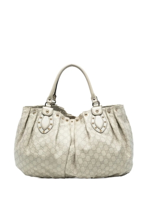 Gucci Pre-Owned 2016-2025 Large Guccissima Studded Pelham tote bag - Brown