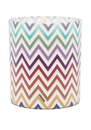 Missoni Home zigzag-printed candle (220g) - White