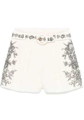 ZIMMERMANN belted shorts - Neutrals