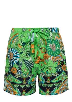 Camilla Good Vibes Generation board shorts - Green