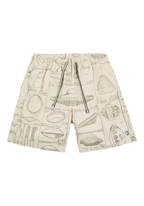 Billionaire Boys Club Earthling-print shorts - Neutrals