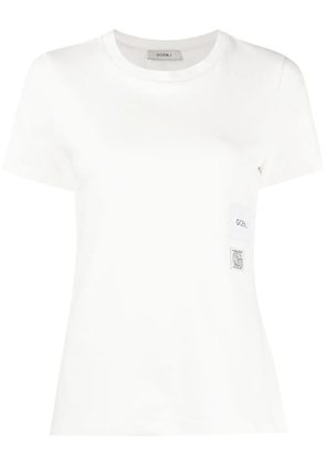 Goen.J logo-print cotton T-Shirt - White