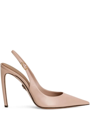 Dolce & Gabbana leather slingback pumps - Neutrals