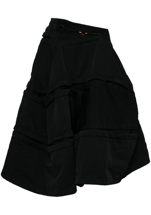 Comme Des Garçons asymmetric midi skirt - Black