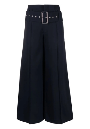 10 CORSO COMO wide-leg belted-wais trousers - Blue