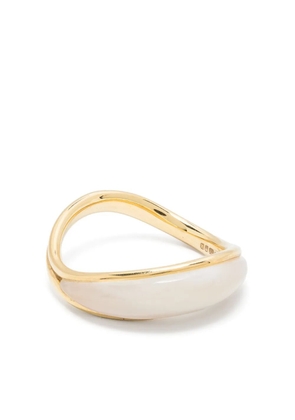 Fernando Jorge 18kt yellow gold Stream Wave mother-of-pearl ring