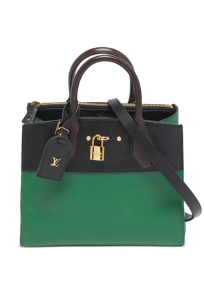 Louis Vuitton Pre-Owned padlock leather tote bag - Green