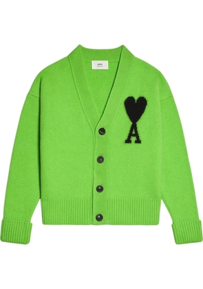 AMI Paris Ami de Coeur wool cardigan - Green