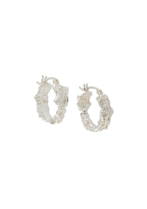 LOVENESS LEE small Rebutia hoop earrings - Silver