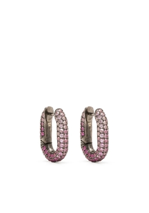 Selim Mouzannar saphire link earrings - Pink