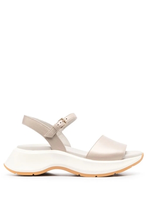 Hogan open-toe leather sandals - Neutrals
