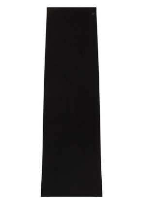 Courrèges tube ribbed-knit maxi skirt - Black