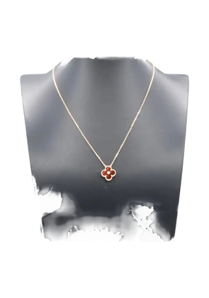 Van Cleef & Arpels Pre-Owned 2010s 18K Rose Gold Alhambra multi-stone necklace - Pink