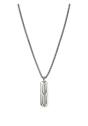 John Hardy sterling silver Icon 50 tag-pendant necklace