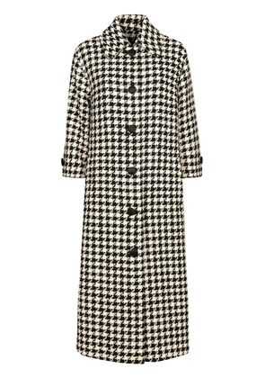 Dolce & Gabbana houndstooth trench coat - Black