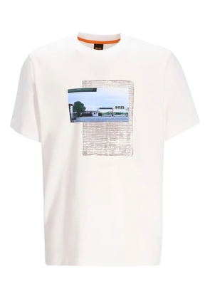 HUGO graphic Te_ontheway T-shirt - White