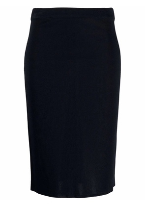 Gianfranco Ferré Pre-Owned 1990s knitted pencil skirt - Blue