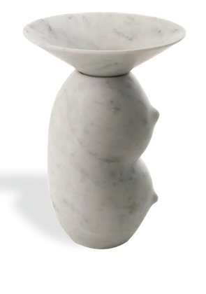 Bloc Studios Clelia sculpted marble vase - White